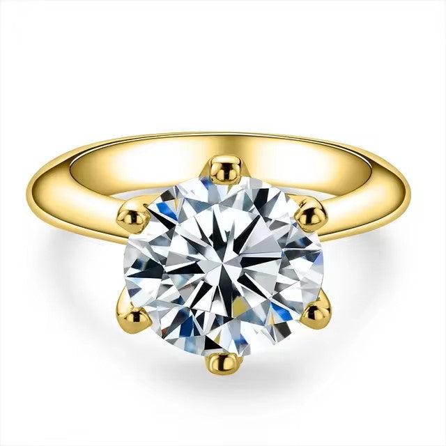 Solitário Louvre Gold Moissanite