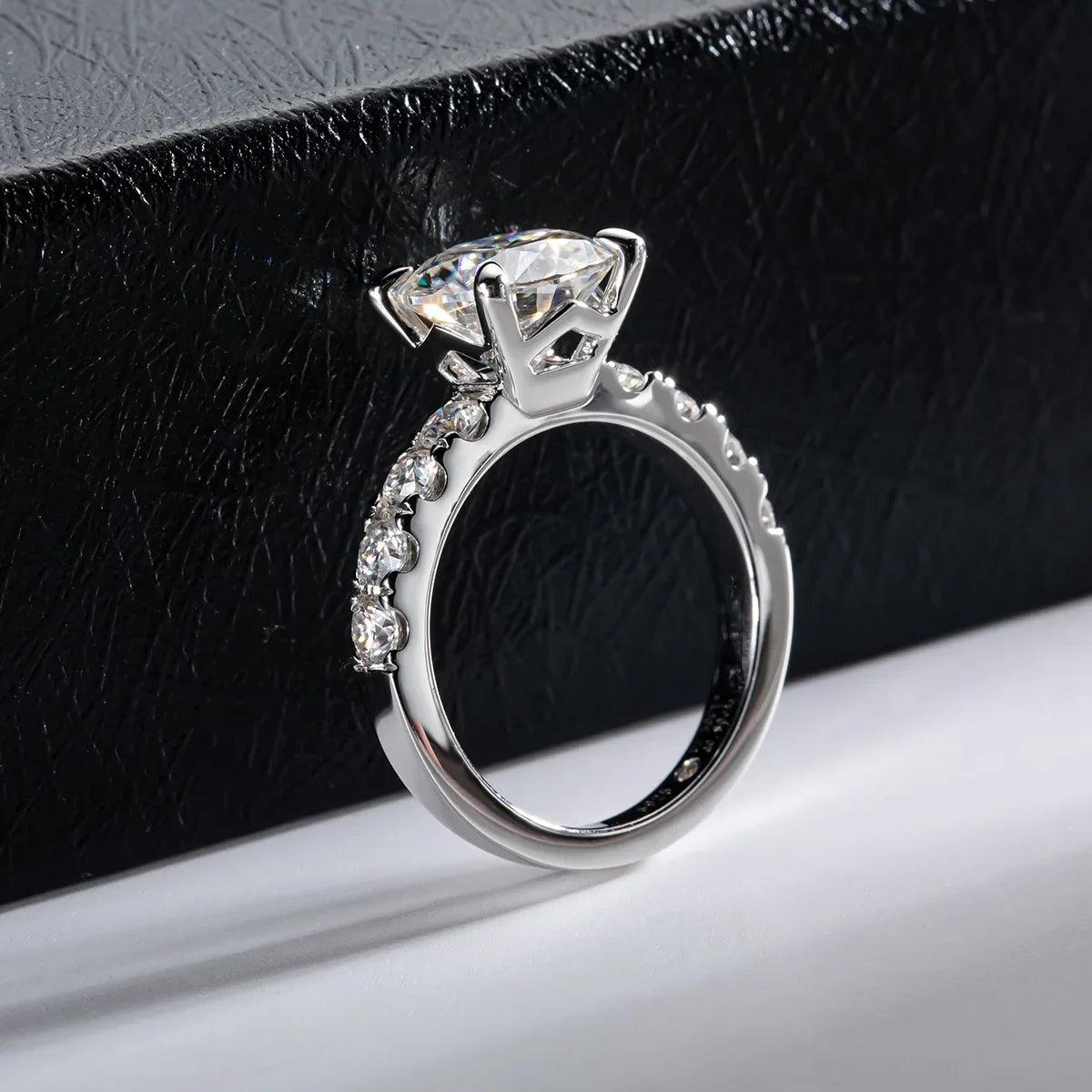 Anel Stellaris Gold Moissanite