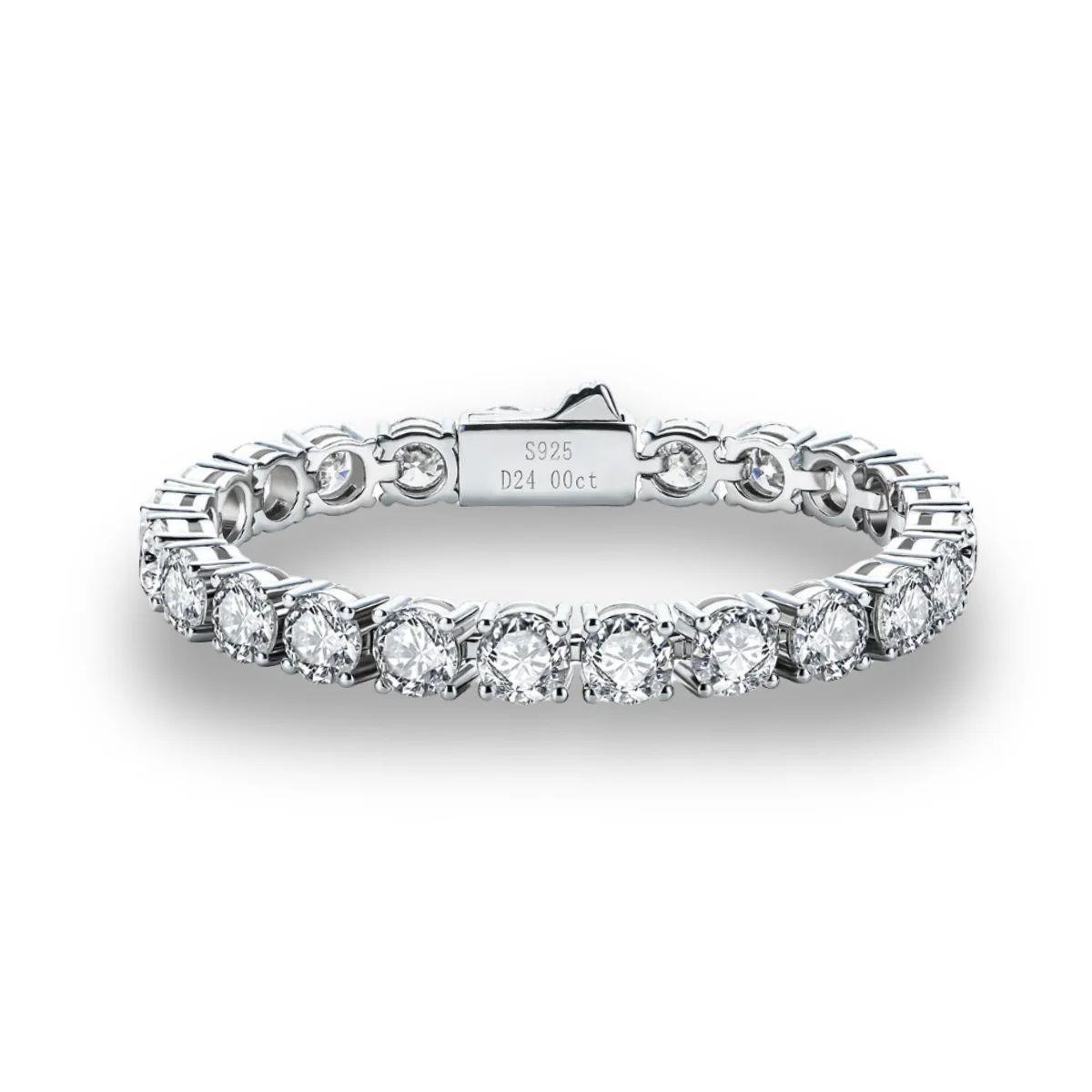 Pulseira Riviera Moissanite 6.5mm